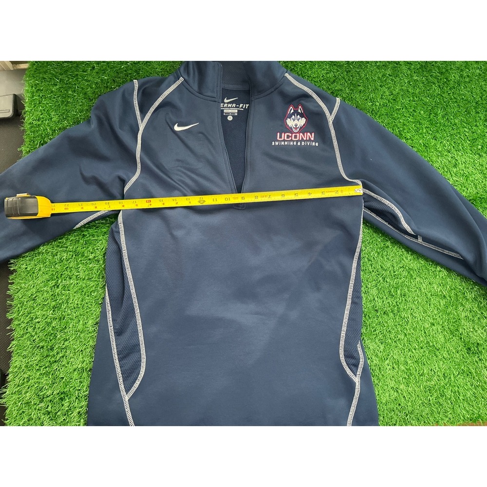 Nike Therma-FIT UConn Swimming & Diving Quarter Zip Pullover Navy Blue Small
